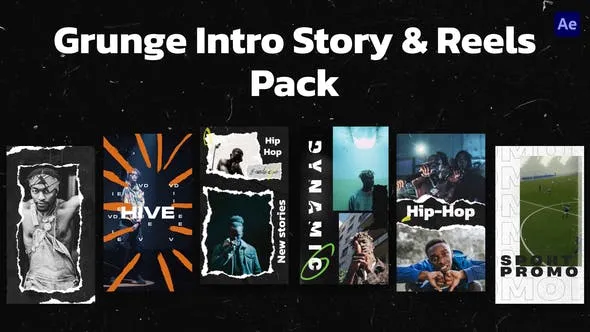 Videohive Grunge Intro Story & Reels Pack 49305679 1 Videohive Grunge Intro Story & Reels Pack 49305679