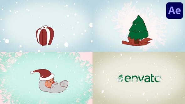 Videohive Santa Morphing Logo for After Effect 48998490 1 Videohive Santa Morphing Logo for After Effect 48998490