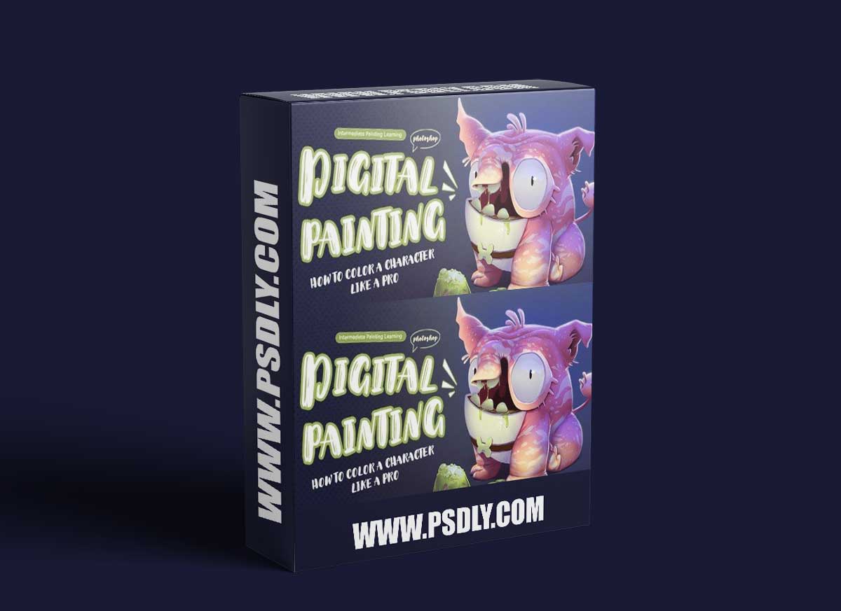 Wingfox – Digital Painting - How to Color a Character Like a Pro with Stephanie Bohm 1 Wingfox – Digital Painting - How to Color a Character Like a Pro with Stephanie Bohm