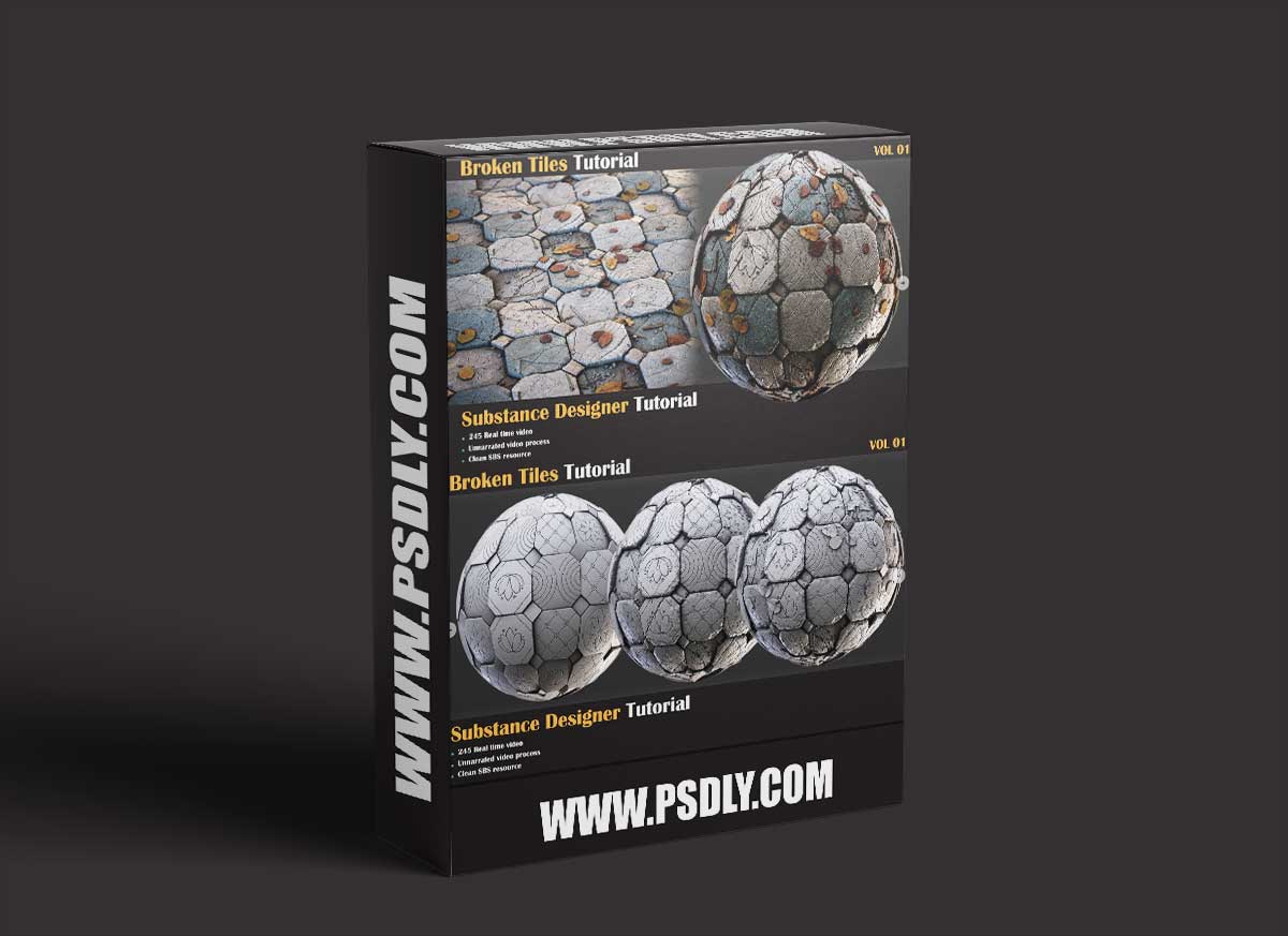Artstation - Broken Tiles Tutorial - VOL 01 1 Artstation - Broken Tiles Tutorial - VOL 01