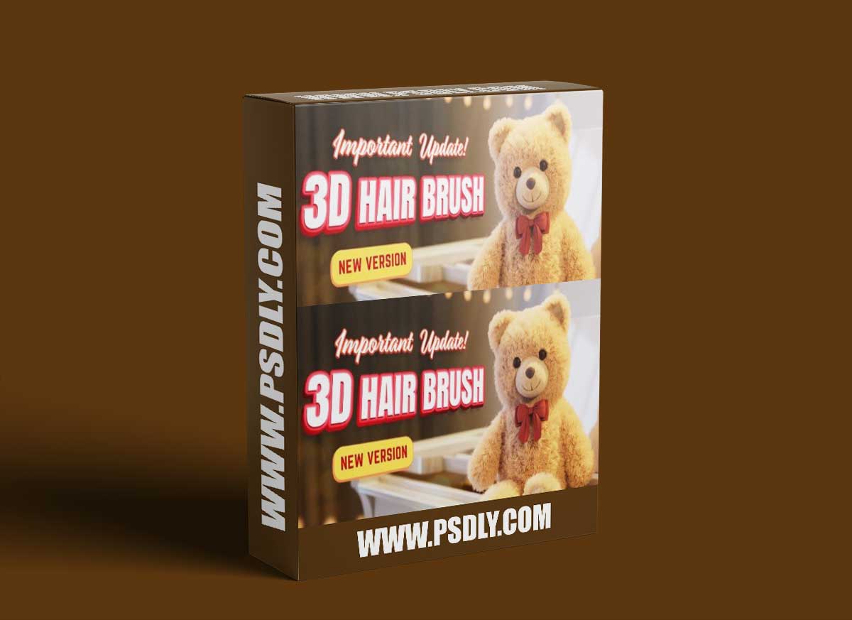 Blender Addon | 3D Hair Brush 4.7.3 1 Blender Addon | 3D Hair Brush 4.5