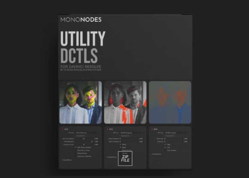 Mononodes - Utility DCTLS v2.1 - DCTLEs for DaVinci Resolve Studio 1 Mononodes - UTILITY DCTLS for Davinci Resolve