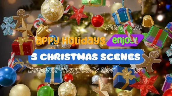 Videohive 5 Christmas Scenes 49982563 1 Videohive 5 Christmas Scenes 49982563