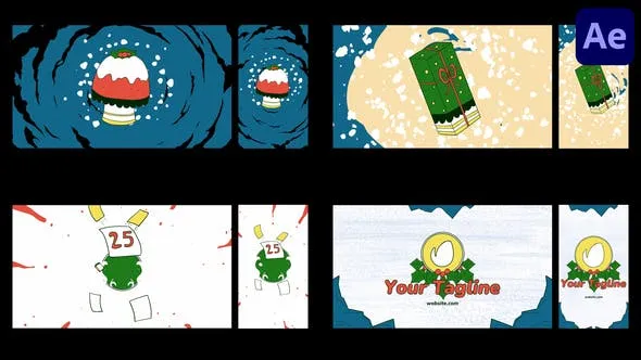 Videohive Christmas Morphing Logo for After Effects 49850293 1 Videohive Christmas Morphing Logo for After Effects 49850293