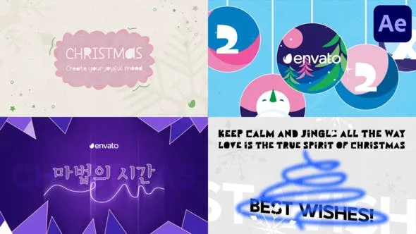 Videohive Christmas Typography for After Effects 49981220 1 Videohive Christmas Typography for After Effects 49981220