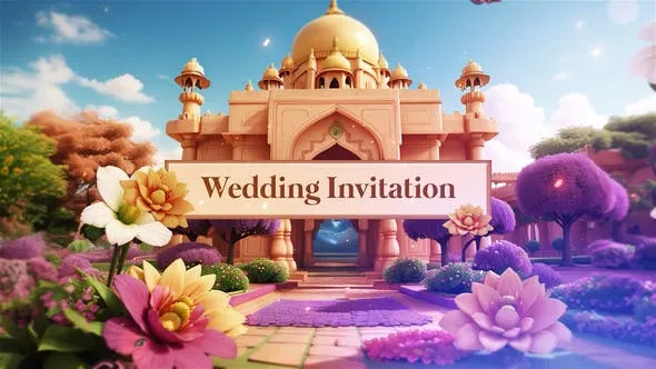 Videohive Indian 3D Character Design Wedding Invitation Slideshow 49921012 1 Videohive Indian 3D Character Design Wedding Invitation Slideshow 49921012