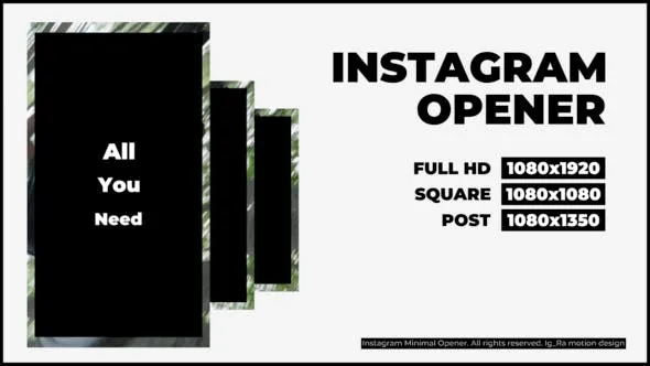 Videohive Insta Minimal Opener 49925608 1 Videohive Insta Minimal Opener 49925608