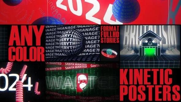 Videohive Kinetic Christmas Posters 49769806 1 Videohive Kinetic Christmas Posters 49769806