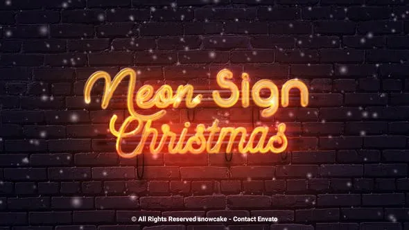 Videohive Neon Sign Christmas 49700281 1 Videohive Neon Sign Christmas 49700281