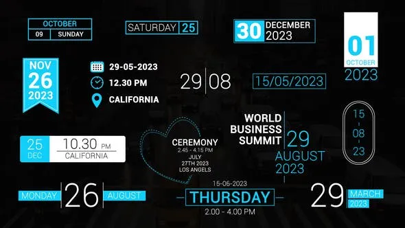 Videohive Time & Date Titles 2.0 49274661 1 Videohive Time & Date Titles 2.0 49274661