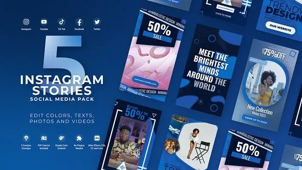 Videohive Vertical Instagram Reel Blue 49816180 1 Videohive Vertical Instagram Reel Blue 49816180