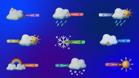 Videohive Weather 3D Titles Pack 49826167 1 Videohive Weather 3D Titles Pack 49826167