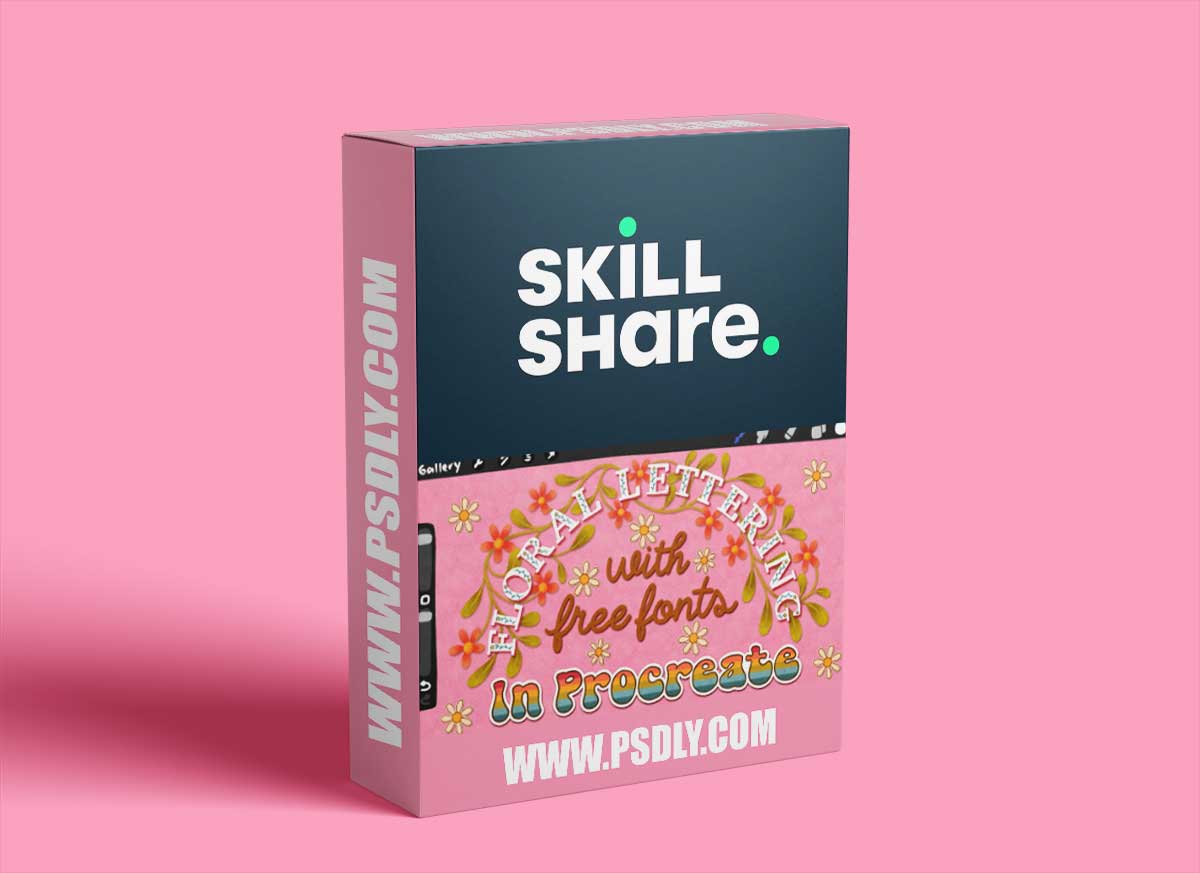 Floral Lettering Fun with Free Fonts in Procreate 1 Floral Lettering Fun with Free Fonts in Procreate
