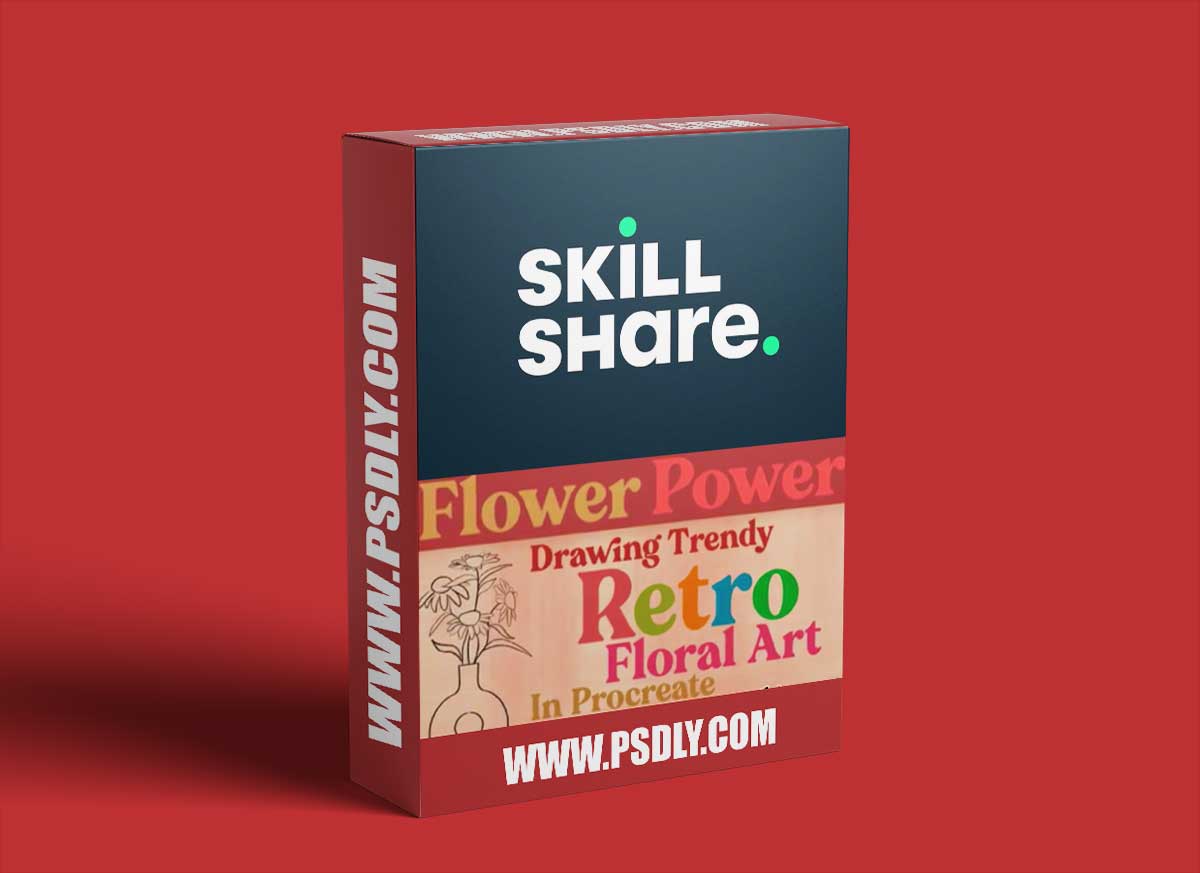 Flower Power: Drawing Trendy Retro Floral Art in Procreate for Print On Demand 1 Flower Power: Drawing Trendy Retro Floral Art in Procreate for Print On Demand