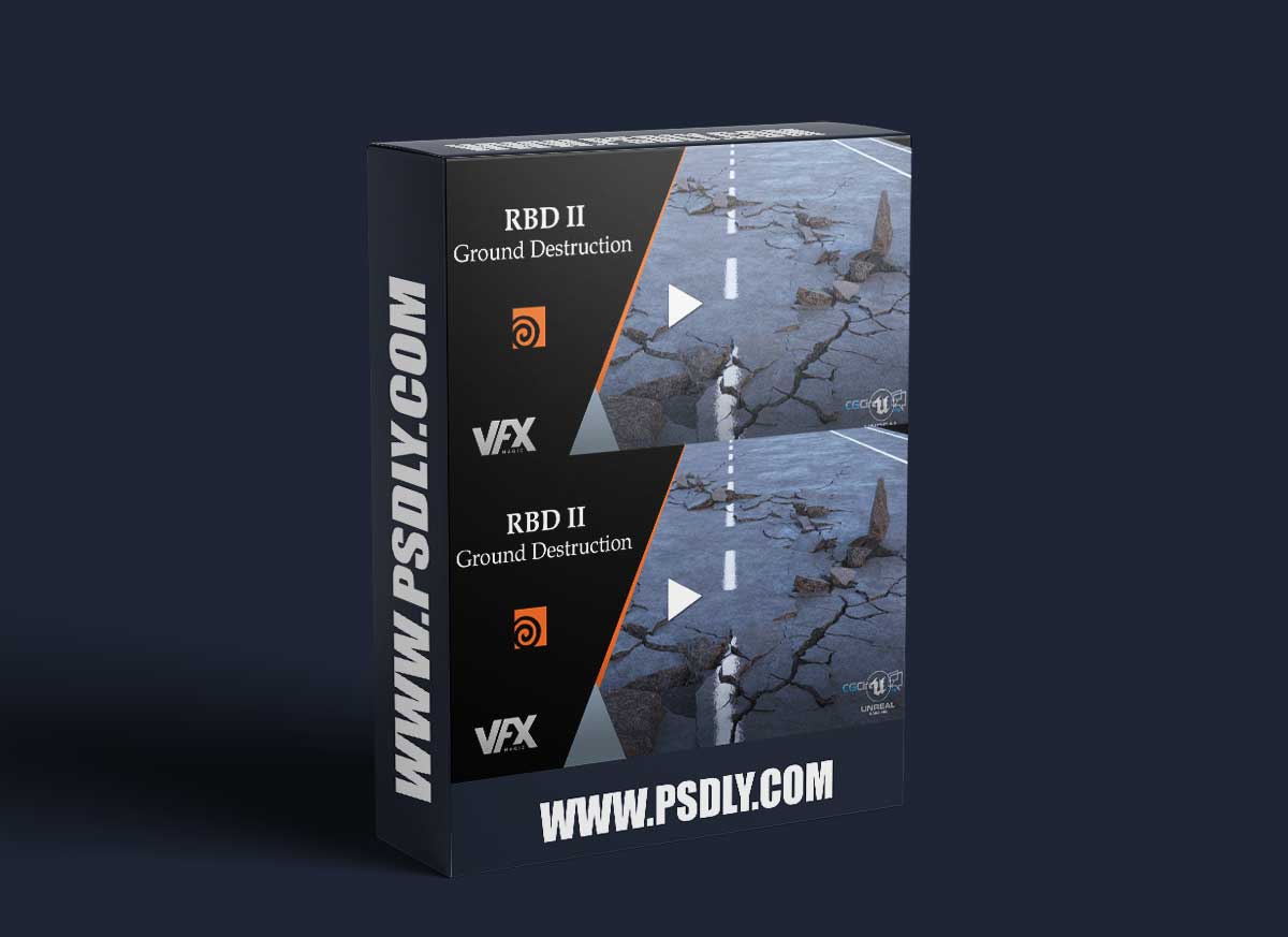 Houdini RBD II - Ground Destruction: Learn Ground Cracks & Import Into Unreal Engine 1 Houdini RBD II - Ground Destruction: Learn Ground Cracks & Import Into Unreal Engine