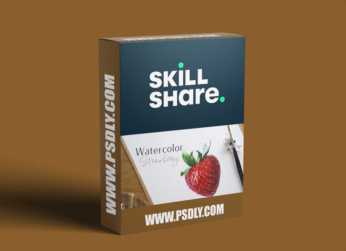 How To Paint: Realistic Watercolor Strawberry | Step By Step 1 How To Paint: Realistic Watercolor Strawberry | Step By Step