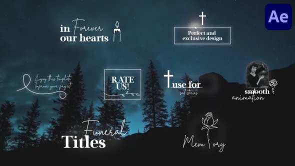 Videohive Funeral Titles for After Effects 50446687 1 Videohive Funeral Titles for After Effects 50446687