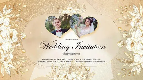 Videohive Golden Wedding Invitation 50397869 1 Videohive Golden Wedding Invitation 50397869