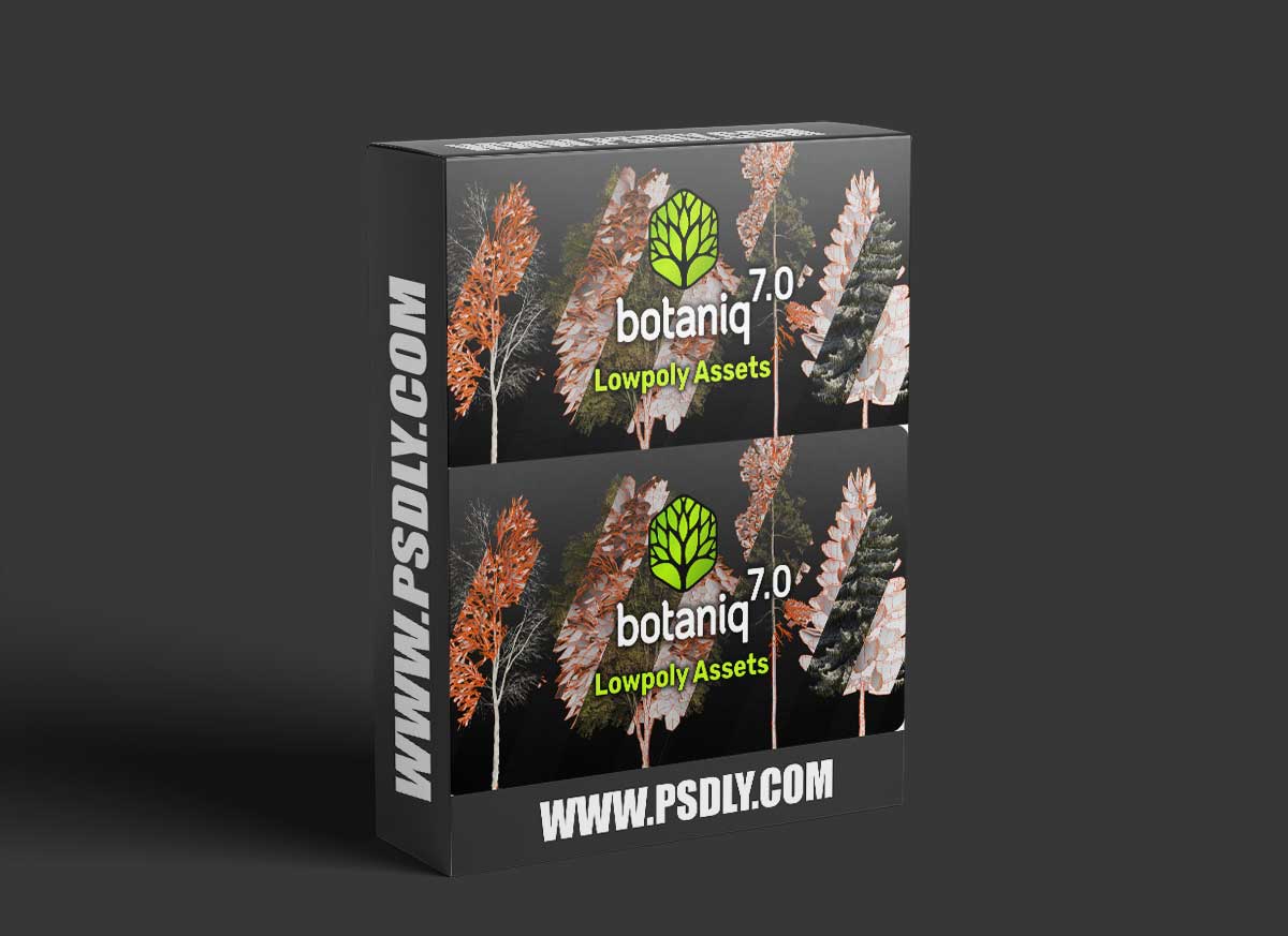 Blender - Botaniq v7.1.1 - Tree And Grass Library 1 Blender - Botaniq v7 - Tree And Grass Library