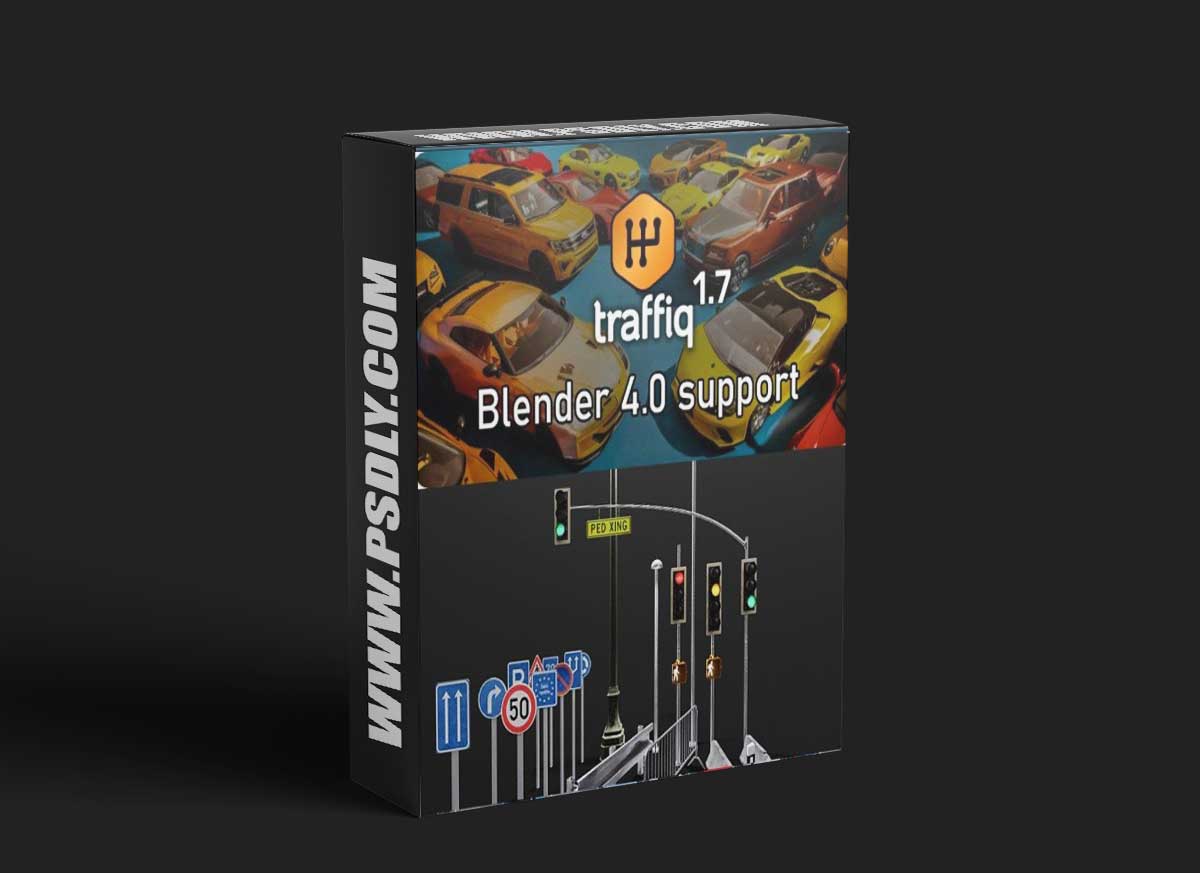 Car – Traffiq Library v2.1 for Blender 1 Car - Traffiq Library v2 for Blender