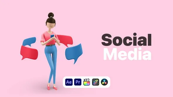 Videohive Explainer Girl Social Media 50622950 1 Videohive Explainer Girl Social Media 50622950