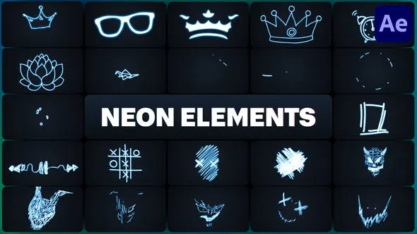 Videohive Neon Elements for After Effects 50689371 1 Videohive Neon Elements for After Effects 50689371