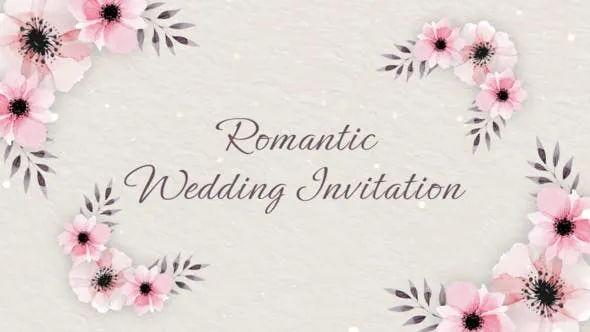 Videohive Romantic Wedding Invitation 50620825 1 Videohive Romantic Wedding Invitation 50620825