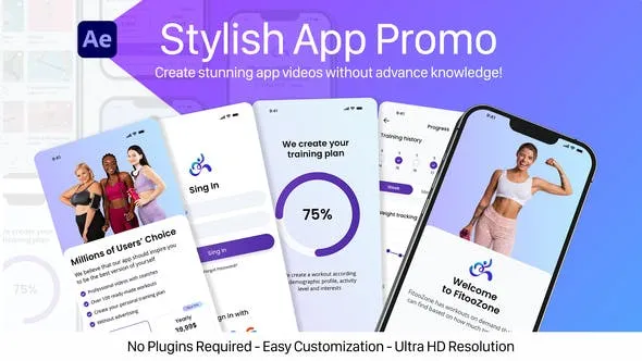 Videohive Stylish App Promo 39544493 1 Videohive Stylish App Promo 39544493