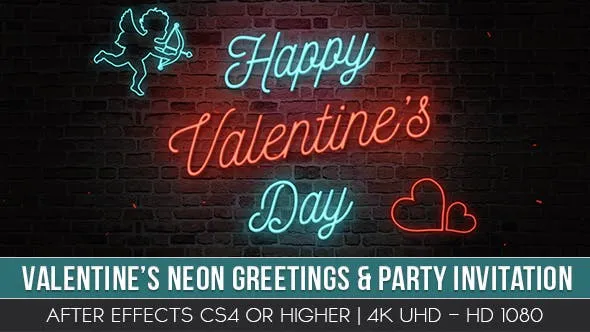 Videohive Valentine’s Neon Greeting & Party Invitation 21347949 1 Videohive Valentine’s Neon Greeting & Party Invitation 21347949