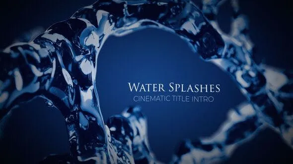 Videohive Water Splashes Cinematic Intro 50715112 1 Videohive Water Splashes Cinematic Intro 50715112