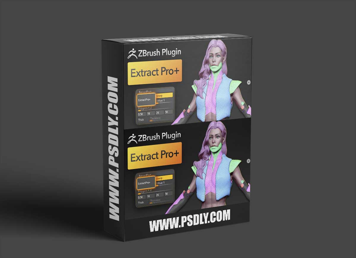 ZBrush Plugin Extract PRO+ 1 ZBrush Plugin Extract PRO+