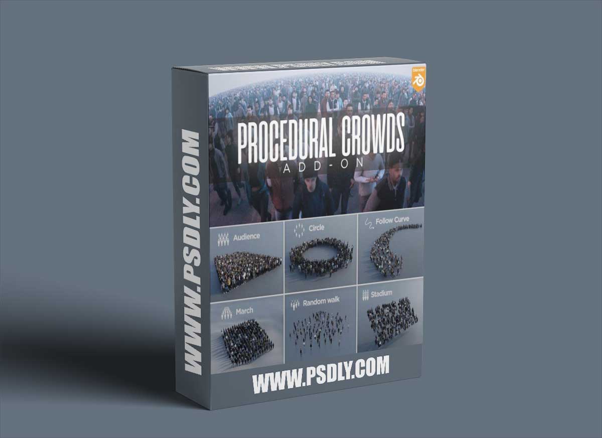 Blender Market - Procedural Crowds v2.2.0 + Assets 2 1 Blender Market - Procedural Crowds v2.1.2 + Assets 2