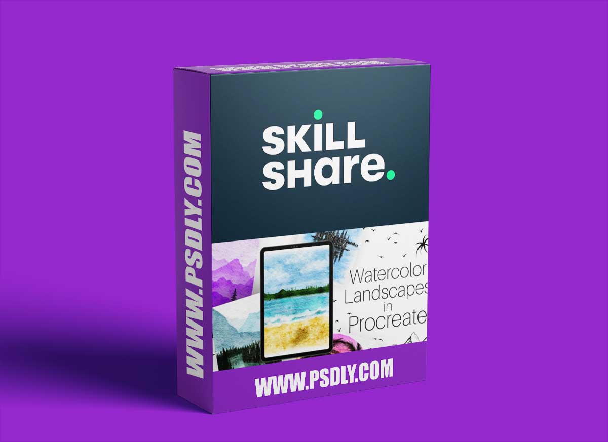 Easy Procreate Landscapes: How To Paint Digital Watercolor Scenes 1 Easy Procreate Landscapes: How To Paint Digital Watercolor Scenes