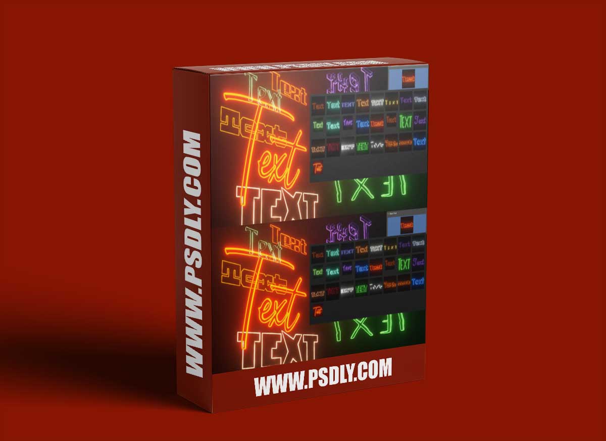 Neon Text Addon 1.1for Blender 1 Neon Text Addon 1.0 for Blender