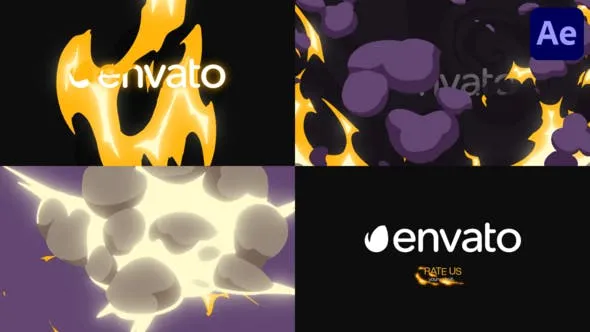 Videohive Cartoon Explosion Logo Opener for After Effects 50725950 1 Videohive Cartoon Explosion Logo Opener for After Effects 50725950
