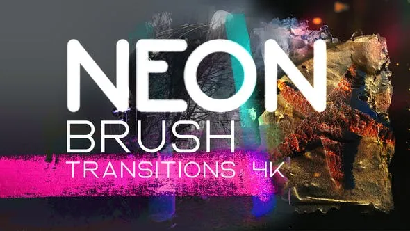 Videohive Neon Brush Transitions 4K 51207612 1 Videohive Neon Brush Transitions 4K 51207612