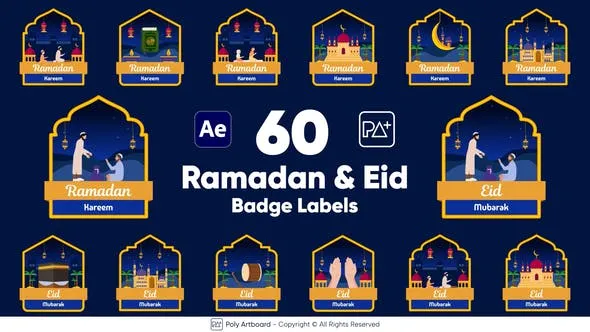Videohive Ramadan & Eid Badge Labels For After Effects 51141285 1 Videohive Ramadan & Eid Badge Labels For After Effects 51141285