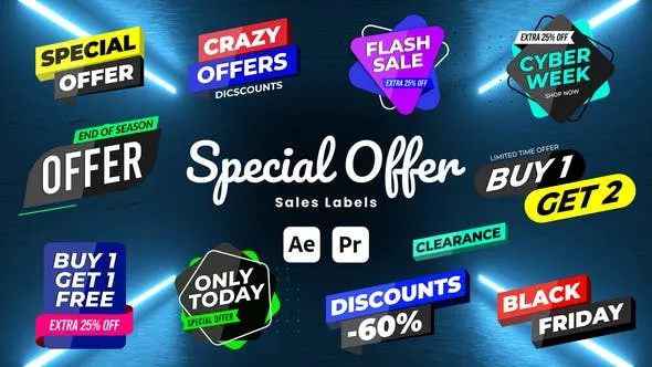 Videohive Special Offer Sale labels 51169430 1 Videohive Special Offer Sale labels 51169430