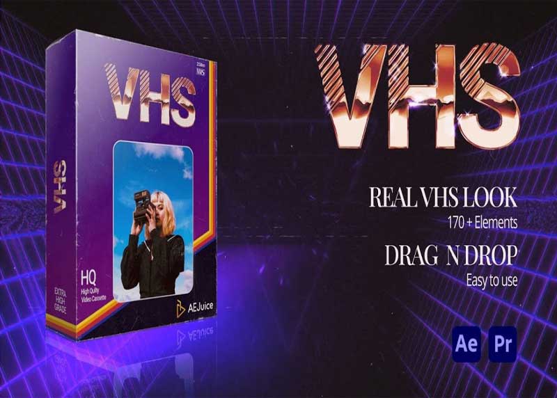 AEJuice – VHS24 for After Effects and Premiere Pro 1 AEJuice – VHS24 for After Effects and Premiere Pro