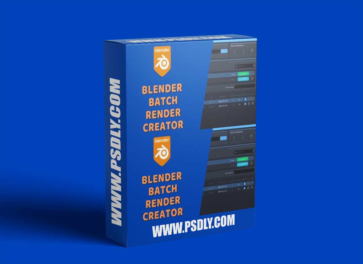 Batch Render Creator v2.1.2 for Blender 1 Batch Render Creator v2.1.2 for Blender