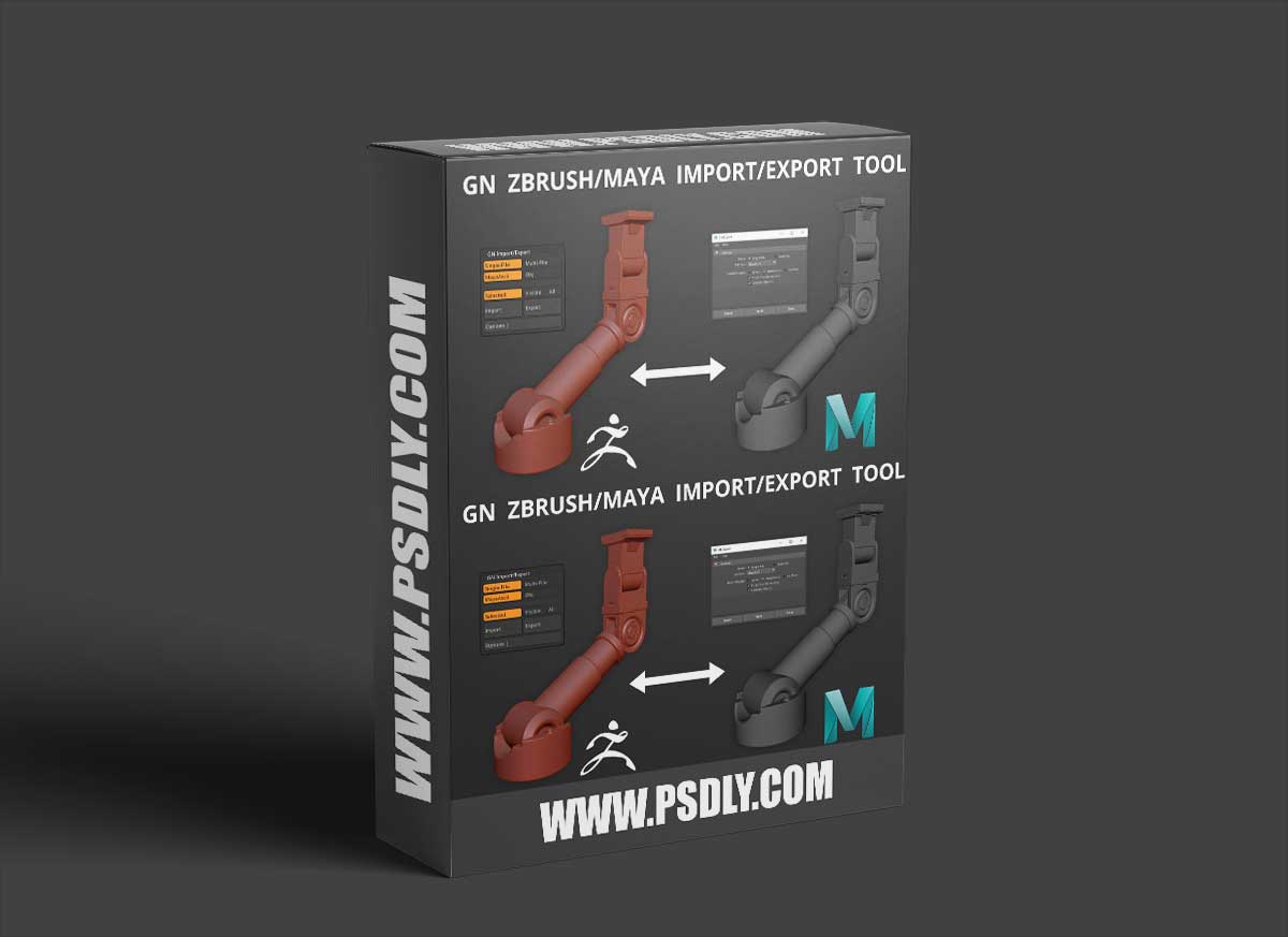 GN ImportExport v2.70 - ZBrush/Maya Import/Export Tool 1 GN ImportExport v2.70 - ZBrush/Maya Import/Export Tool