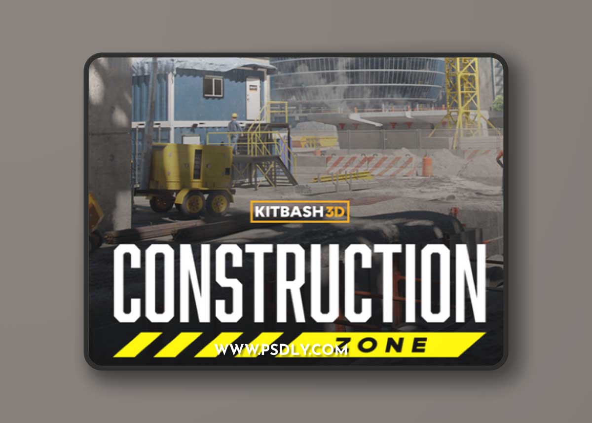 Kitbash3D – Construction Zone 1 Kitbash3D – Construction Zone