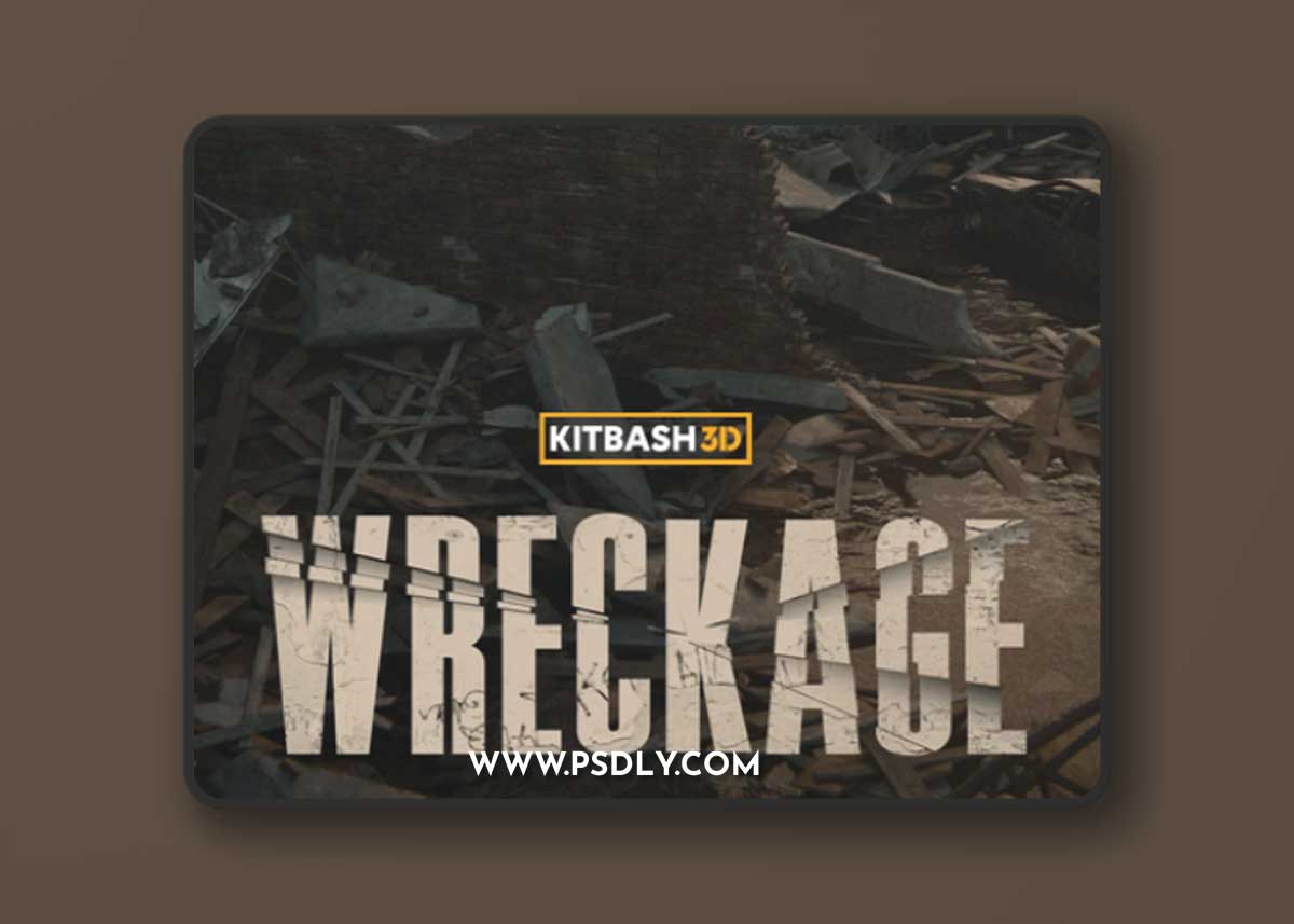 Kitbash3D – Wreckage 3D Model 1 Kitbash3D – Wreckage 3D Model