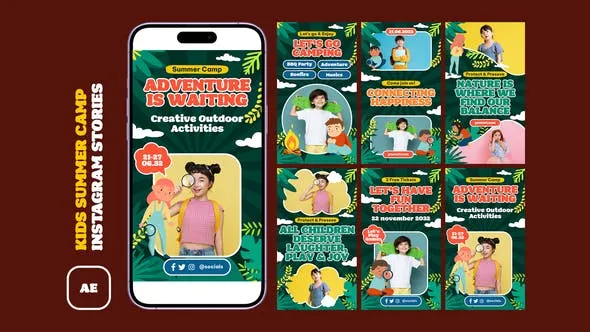 Videohive Kids Summer Camp Instagram Stories 51742674 1 Videohive Kids Summer Camp Instagram Stories 51742674