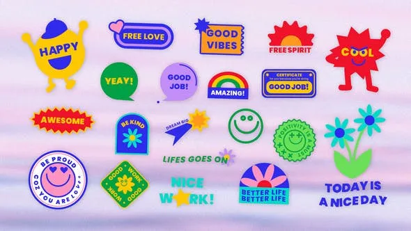 Videohive Sticker Pack - Retro Y2K Vibrant After Effects Project Template 51801505 1 Videohive Sticker Pack - Retro Y2K Vibrant After Effects Project Template 51801505