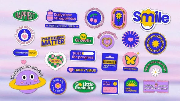 Videohive Sticker Pack - Vibrant Style After Effects Project Template 51595345 1 Videohive Sticker Pack - Vibrant Style After Effects Project Template 51595345