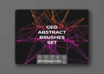Abstract Geo Brushes Pack for Photoshop