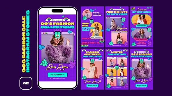 Videohive 90s Fashion Sale Instagram Stories 51968622 1 Videohive 90s Fashion Sale Instagram Stories 51968622
