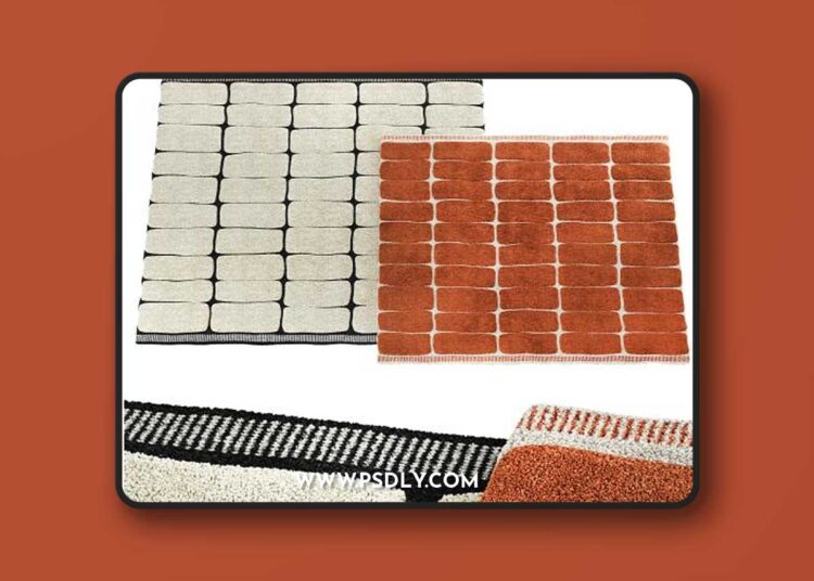 Carpet with a graphic three-dimensional pattern 1 Carpet with a graphic three-dimensional pattern