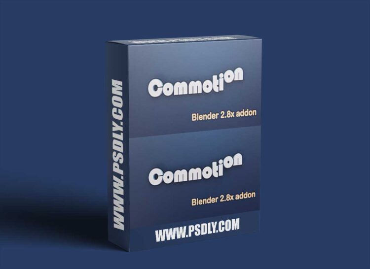 Commotion v2.5.0 for Blender 1 Commotion v2.3.1 for Blender 2.93 - 4.1